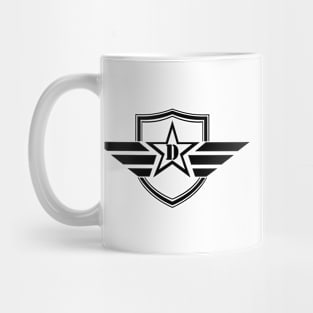 Military Army Monogram Initial Letter D Mug